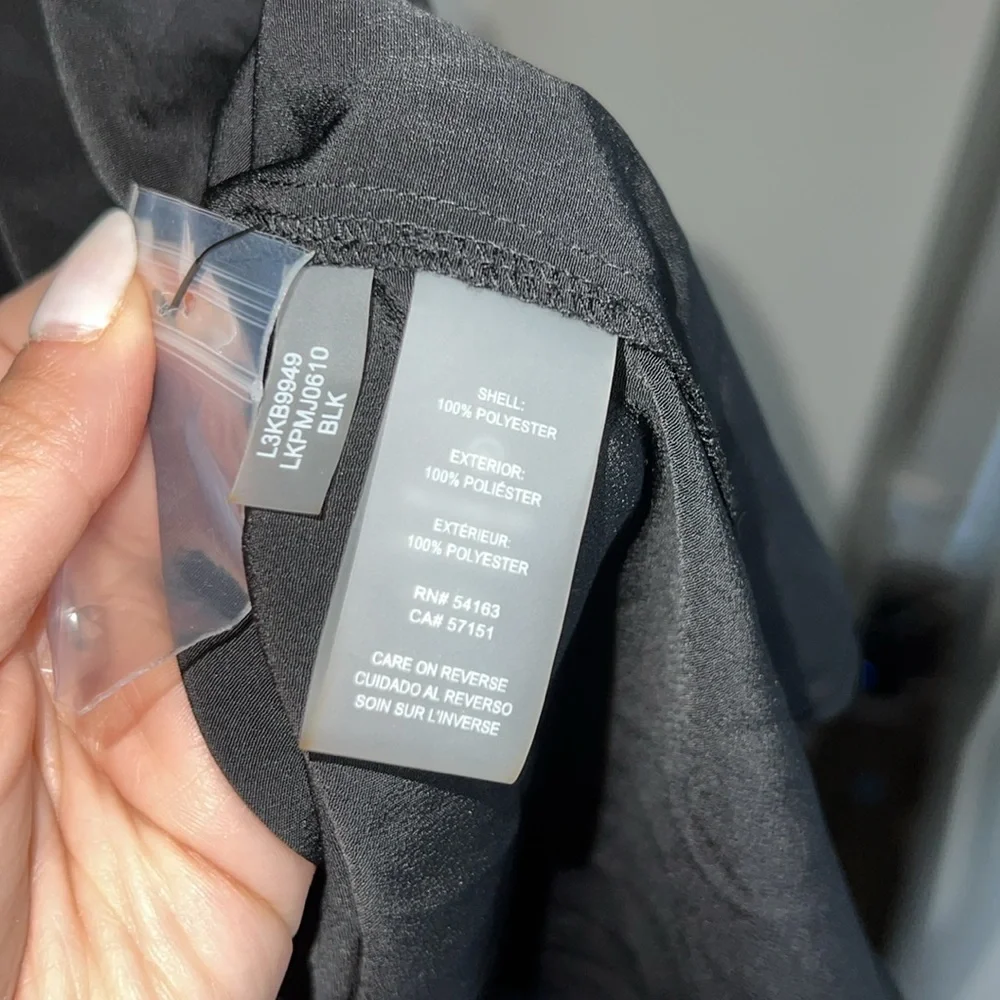 NWT Karl Lagerfeld Paris Contrast Collar Shirtdress - Picture 6 of 7